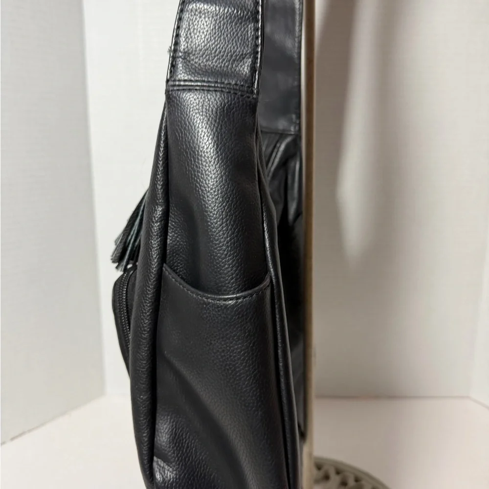 Black Leather Shoulder Bag